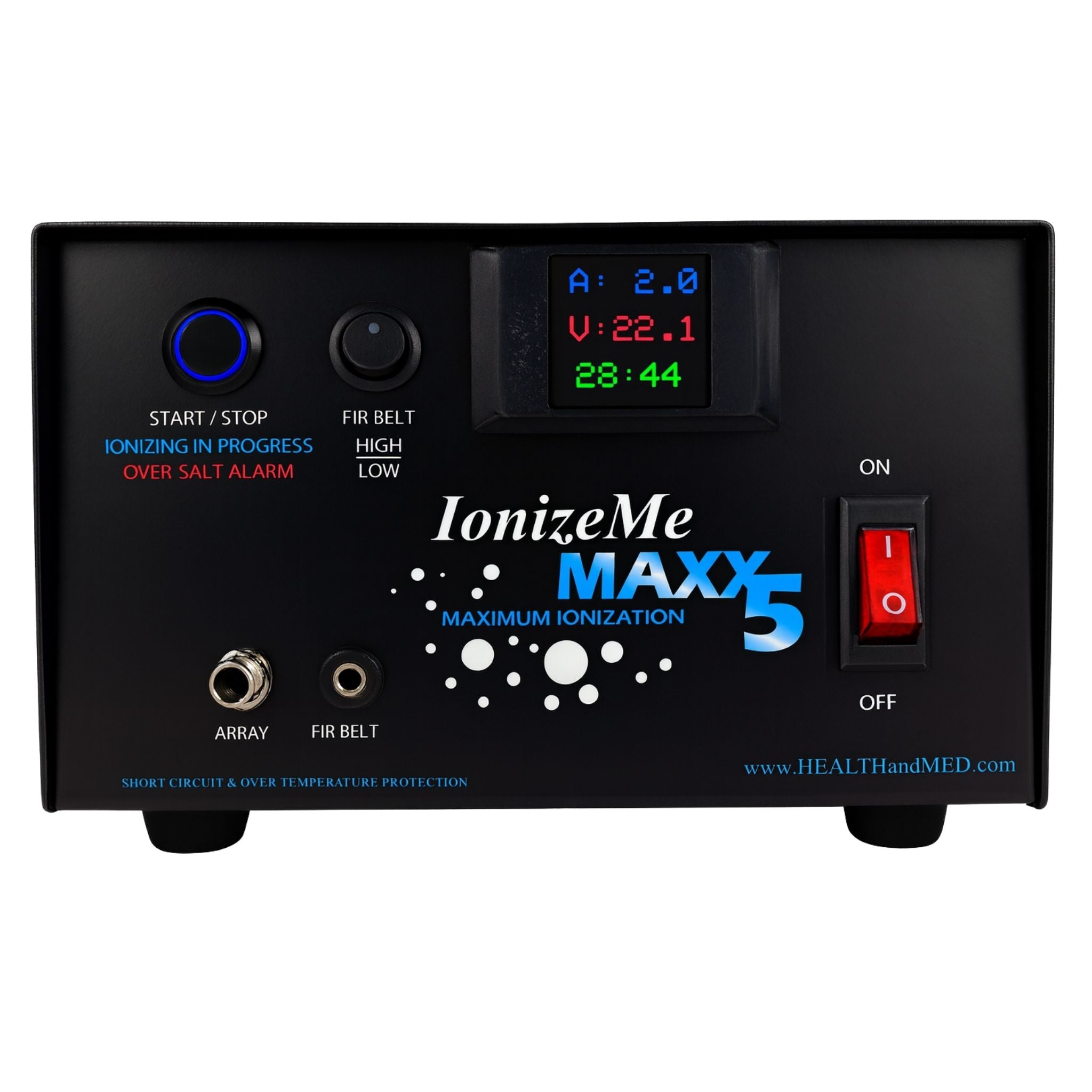 IonizeMe Maxx 5 Ionic Foot Bath Detox System front view
