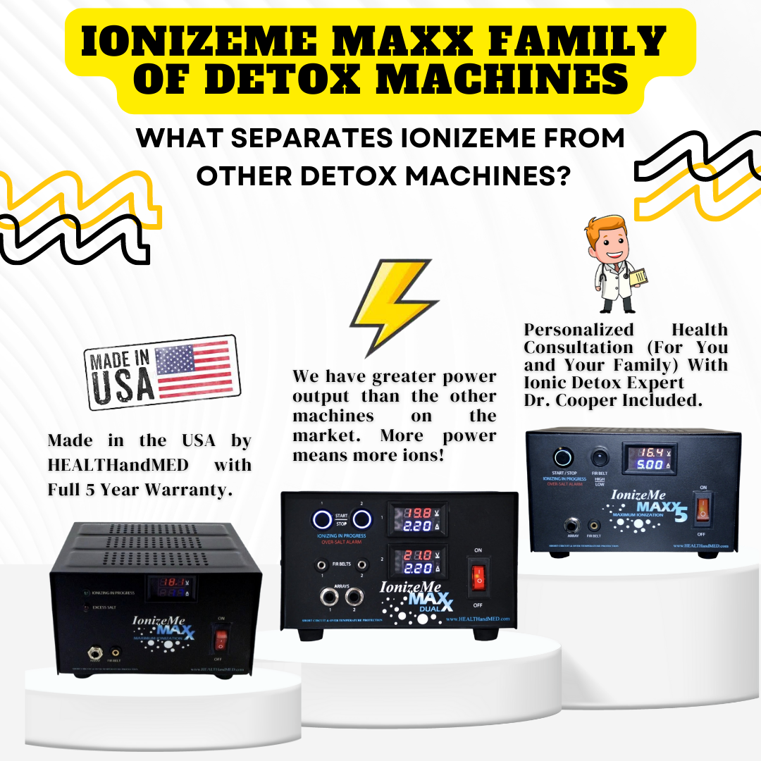 What Separates IonizeMe ionic detox systems